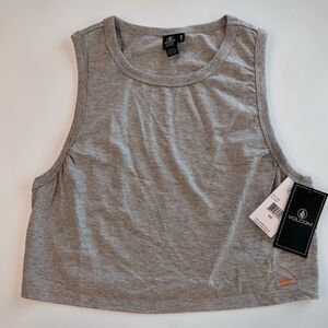NWT: Volcom Heather Gray Crop Top